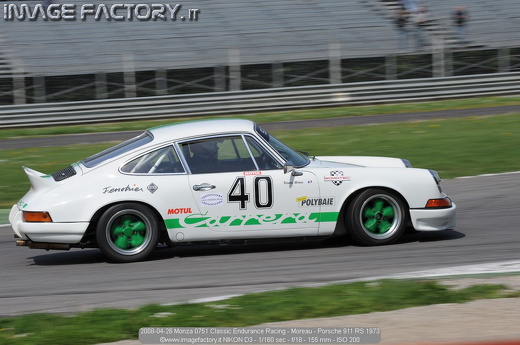 2008-04-26 Monza 0751 Classic Endurance Racing - Moreau - Porsche 911 RS 1973
